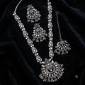 Oxidised Silver Peacock Pendant Jewellery Set product image