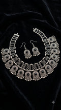 Black Oxidised Silver Choker Set product image